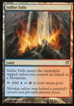 Magic Mtg Innistrad Sulfur Falls Lightly Played - Image 1