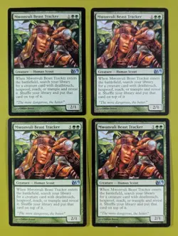 Mwonvuli Beast Tracker x4 M13 Magic 2013 4x Playset Magic the Gathering MTG - Image 1