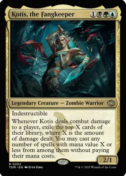MTG Kotis the Fangkeeper TDM R Legendary Creature Zombie Warrior NM - Image 2