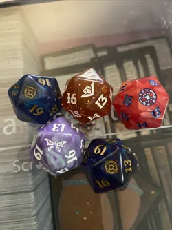 MTG Spindown Life Counter D20 x 5 different sets spiderman, duskmourn - Image 1