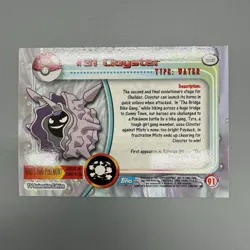 Topps Chrome Pokemon Cloyster 91 2000 Rainbow Foil Blue Label LP Card - Image 2