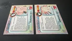 Clefairy & Clefable Topps TV Animation Edition Blue Logo Holo Pokemon Card NM - Image 2