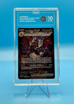 Pokemon Charizard ex Paldean Fates Special Illustration Rare #234/091 TAG 10 - Image 3