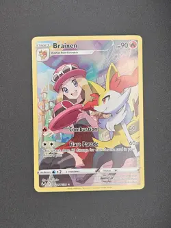 Pokemon TCG Braixen TG01/TG30 Rare Silver Tempest Trainer Gallery Holo Card - Image 1
