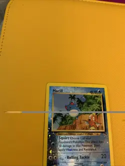 Pokemon Marill 11/18 card Southern Islands reverse Holo Swirl - Image 4