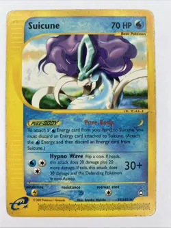 Pokemon Card - Suicune Aquapolis 37/147 Non Holo Rare - Image 1