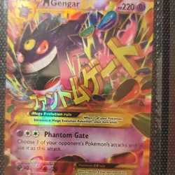 Pokemon M Gengar EX 121/119 XY Phantom Forces Secret Rare Holo Full Art 220 HP - Image 1