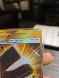 Pokemon TCG Unified Minds Full Art Gold Karate Belt 252/236 Near Mint - Image 3