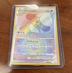 Pokemon 2022 TCG Whimsicott Vstar 175/172 Rainbow Rare Brilliant Stars - Image 1