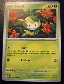 Petilil 006/086 Common Scarlet & Violet: Black Bolt Pokemon TCG - Image 1