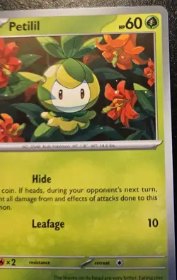 Petilil 006/086 Common Scarlet & Violet: Black Bolt Pokemon TCG - Image 3