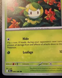 Petilil 006/086 Common Scarlet & Violet: Black Bolt Pokemon TCG - Image 4