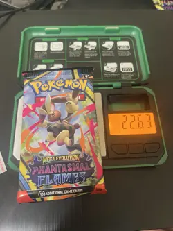 EXTREMELY HEAVY Pokemon Phantasmal Flames Factory Sealed Booster Pack 22.63g #8 - Image 1