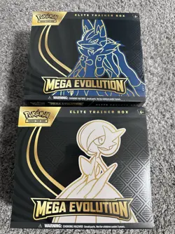 Pokemon TCG Mega Evolution Gardevoir & Lucario ETB Elite Trainer Box SET OF 2 - Image 1