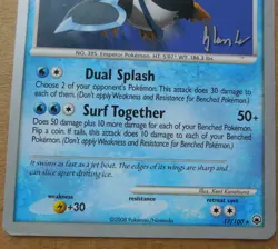 2008 World Championships Empoleon 17/100 Promo non-holo Pokemon NM - Image 3