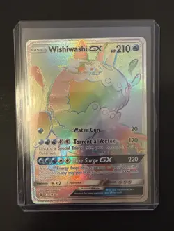 Wishiwashi-GX 151/145 Rare Rainbow Guardians Rising Pokemon Near Mint - Image 1