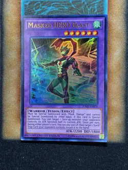 Yugioh Masked HERO Blast JUMP-EN078 Ultra Rare Limited Edition LP - Image 1