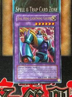 Yugioh Evil Hero Lightning Golem GLAS-EN039 Ultra Rare 1st Ed NM - Image 1