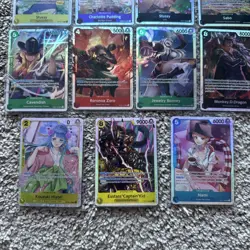 One Piece TCG SR lot Near Mint 11 Cards - Nami, Sabo, Monkey, Roronoa Zoro - Image 2