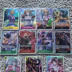 One Piece TCG SR lot Near Mint 11 Cards - Nami, Sabo, Monkey, Roronoa Zoro - Image 3