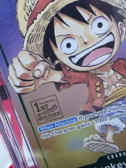 One Piece P-037 Monkey D Luffy 1st Anniversary Tourney Promo CGC 10 PRISTINE 🔥 - Image 2