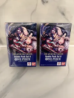 One Piece TCG: Double Pack Set 9 The Azure Sea's Seven - FACTORY SEALED! Lot-2 - Image 1