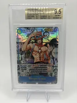 2025 One Piece OP13 EN Manga Alternate Art #119 Portgas D. Ace BGS 9.5 Gem Mint - Image 1