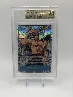2025 One Piece OP13 EN Manga Alternate Art #119 Portgas D. Ace BGS 9.5 Gem Mint - Image 3