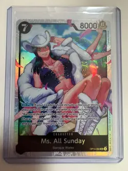Ms. All Sunday OP14-084 SR Super Rare THE AZURE SEA'S SEVEN ENGLISH One Piece NM - Image 1