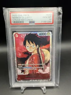 One Piece Monkey D. Luffy Starter Deck ST01-012 PSA 10 Gem Mint English - Image 1