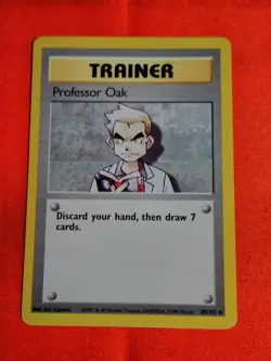 Professor Oak - Trainer - Base Set - Pokemon Card Game TCG - Unplayed Mint+ - Image 1
