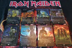 MTG Magic: The Gathering Secret Lair Iron Maiden Album Rainbow Foil 8 CARDS NM - Image 2
