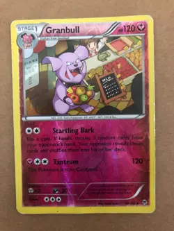 2015 Pokemon TCG Granbull #99/162 XY BREAKthrough Uncommon Card VG - Image 1