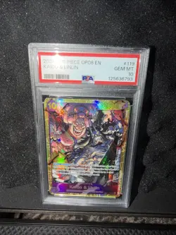 2024 OP08 EN Kaido & LInlin PSA 10 One Piece Card - Image 1