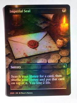 Imperial Seal FOIL Proxy Playtest Card with Custom Illustrated Art Design - Image 1