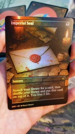 Imperial Seal FOIL Proxy Playtest Card with Custom Illustrated Art Design - Image 2