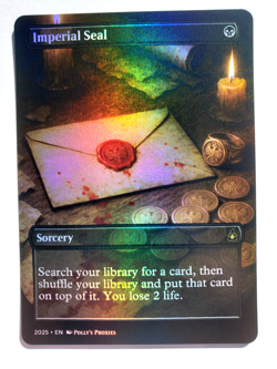 Imperial Seal FOIL Proxy Playtest Card with Custom Illustrated Art Design - Image 4