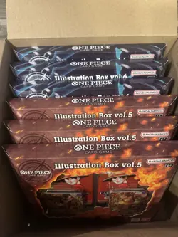 One Piece Card Game: Illustration Box (IB-05) Vol.5 x3 and Vol.6 x3 lot of 6 - Image 1
