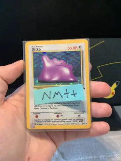 Pokemon Card Ditto Holo 3/62 Fossil Ultra Rare WOTC 1999 176💎NM ++💎 - Image 1