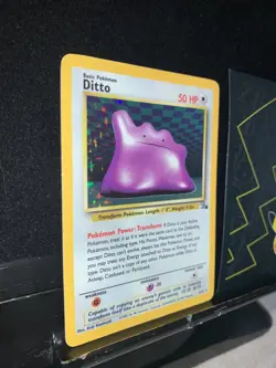 Pokemon Card Ditto Holo 3/62 Fossil Ultra Rare WOTC 1999 176💎NM ++💎 - Image 3