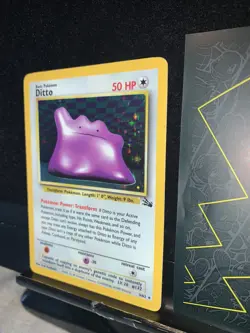 Pokemon Card Ditto Holo 3/62 Fossil Ultra Rare WOTC 1999 176💎NM ++💎 - Image 4