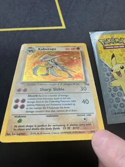 Pokemon Card Kabutops 9/62 Fossil Set Holo Rare WOTC 1999 014🔥HP🔥 - Image 2