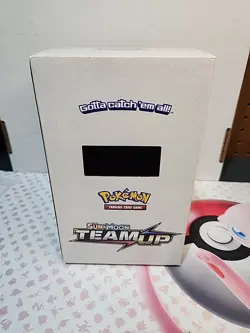Pokemon Sun and Moon Team Up 3 Card Dollar Store Booster Pack Empty Display Box - Image 5