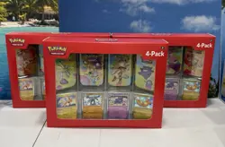 Pokemon 4 Pack Mini Tins + 4 Promo Cards - 151 SAMS CLUB EXCLUSIVE Lot Of 3 - Image 1