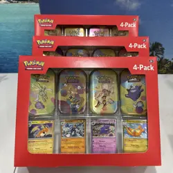 Pokemon 4 Pack Mini Tins + 4 Promo Cards - 151 SAMS CLUB EXCLUSIVE Lot Of 3 - Image 2