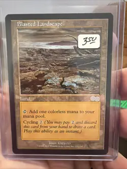 Blasted Landscape Urza's Saga Regular Land Magic The Gathering MTG - Image 1