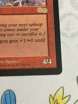 D1211 MAGIC GATHERING URZA'S SAGA LIGHTNING DRAGON #202 MP R MTG - Image 5