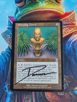 MTG Grinning Totem - Timeshifted Regular - Signed By Artist, MP - Image 1
