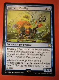 MTG, MAGIC, POLLYWOG PRODIGY, 0015, BLC, REGULAR, RARE, NM - Image 1