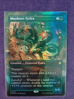 MTG Mossborn Hydra (Borderless) Foundations Foil - Image 1